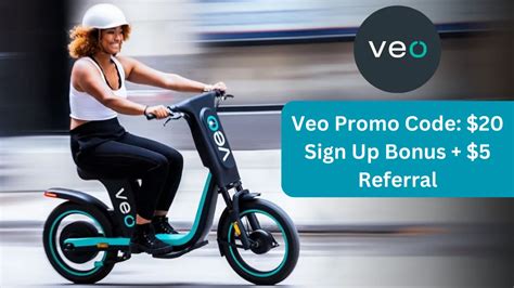 Veo Promo Code: $20 Off First Ride + $5 Referral。